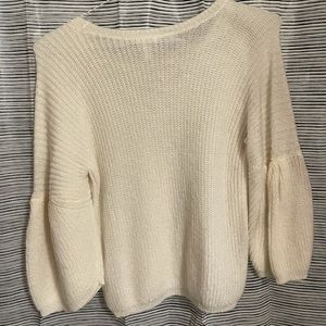 Cream 3/4 Length sweater